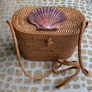 TLC Woven Rattan Purse